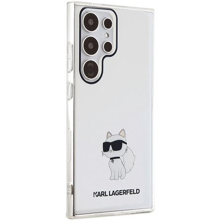 Oryginalne Etui KARL LAGERFELD hardcase IML Choupette KLHCS24LHNCHTCT do Samsung Galaxy S24 Ultra przezroczysty