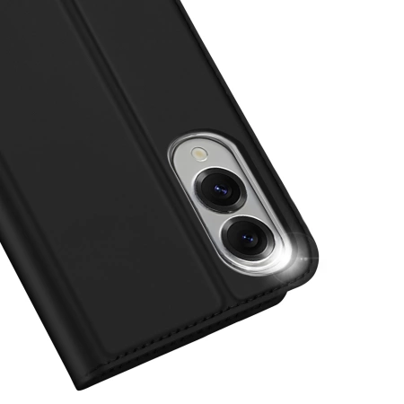 Dux Ducis Skin Pro Hülle für Samsung Galaxy S25 Edge mit Klappdeckel und Kartenfach - Schwarz