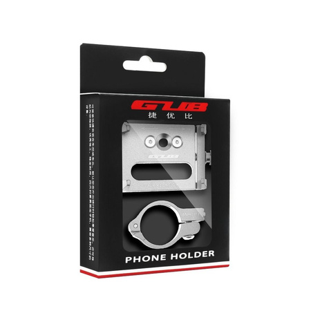 Uchwyt rowerowy na kierownice GUB G85 Aluminium srebrny