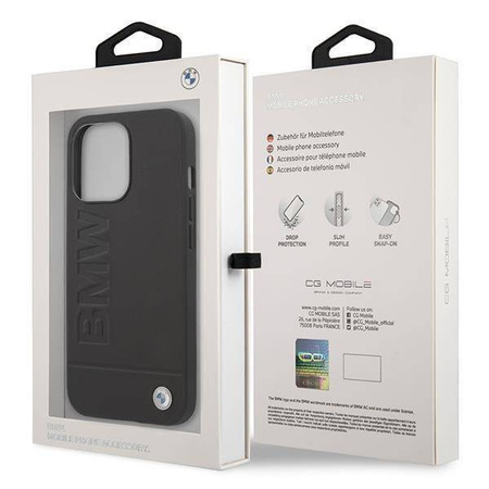 Case BMW BMHMP14SSLLBK iPhone 14 6.1 &quot;black / black hardcase Signature Logo Imprint Magsafe