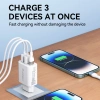 Wozinsky CWCUCW 30W USB-C / 2 x USB-A Wandladegerät - Weiß