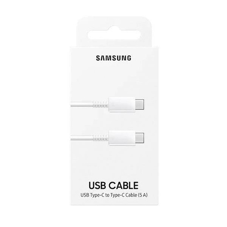 Samsung kabel przewód do szybkiego ładowania USB Typ C - USB typ C QuickCharge Power Delivery 100W 5A 1m biały (EP-DN975BWEGWW)