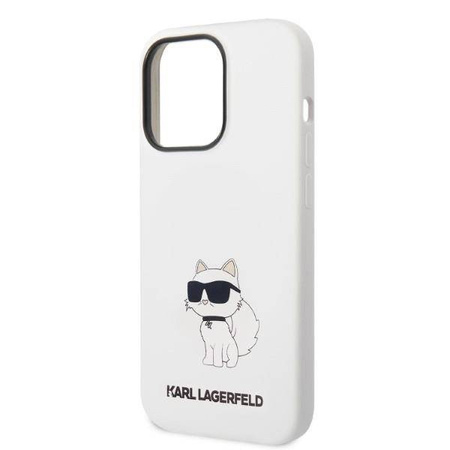 Karl Lagerfeld Silicone NFT Choupette - Etui iPhone 14 Pro Max (biały)