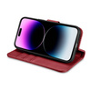 iCarer Wallet Case 2in1 iPhone 14 Pro Max Leder Flip Cover Anti-RFID rot (WMI14220728-RD)