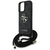 Original Case IPHONE 16 Guess 4G Big Logo Cord Stap Crossbody black