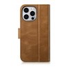 iCarer Oil Wax Wallet Case 2in1 iPhone 14 Pro Max Flip Leather Cover Anti-RFID Brown (WMI14220724-TN)