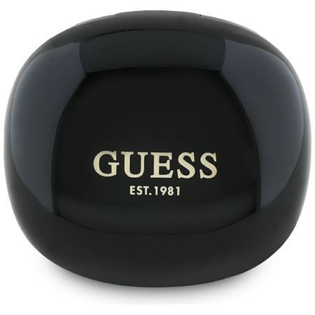 Guess Flat Classic Logo Electroplated - Słuchawki TWS + etui ładujące (czarny)