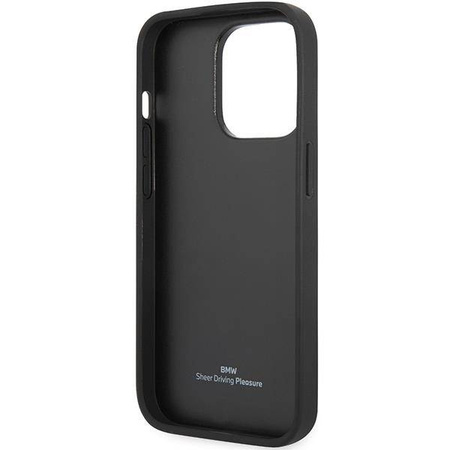 Original Case IPHONE 14 PRO BMW Leather Quilted (BMHCP14L22RQDK) black