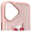 Nimmy etui iPhone 16 6.1" różowy/pink     Glasses Cool Cat
