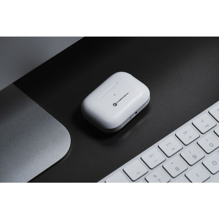 FORCELL F-AUDIO słuchawki bezprzewodowe / bluetooth stereo TWS Master PRO białe