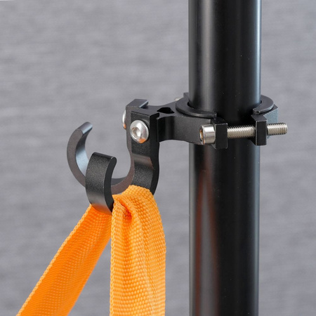 Hak uchwyt na zakupy podwójny do roweru / hulajnogi aluminiowy FS366-005 czarny