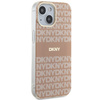 DKNY DKHMP14SHRHSEP iPhone 14 / 15 / 13 6.1" różowy/pink hardcase IML Mono & Stripe MagSafe