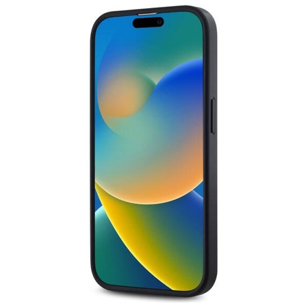 Original Handyhülle IPHONE 14 PRO DKNY Hardcase Plain Logo MagSafe (DKHMP14LPSCMCLK) schwarz