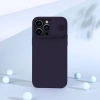 Nillkin CamShield Silky Silikonhülle iPhone 14 Pro Hülle mit Kameraschutz Blau