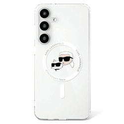 KARL LAGERFELD SAMSUNG S25 CHOUPETTE& KARL HEADS KLHMS25SHLSKCHWHITE