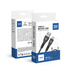 BLUE STAR kabel USB A do Micro USB 2A 12W DC99M 1 m czarny
