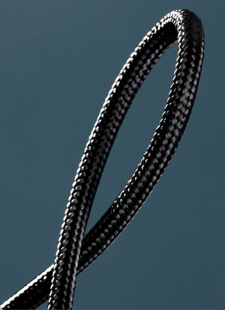 Baseus Cafule nylonowy kabel przewód USB Typ C Power Delivery 2.0 100W 20V 5A 2m czarny (CATKLF-AL91)