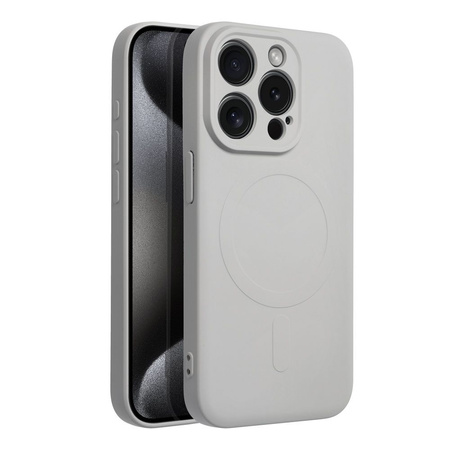 Futerał Silicone Mag Cover kompatybilny z MagSafe do IPHONE 15 PRO tytanowy