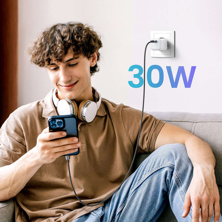 GaN USB C 30W PD Ugreen Nexode Mini Schnellladegerät - Weiß