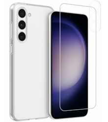 Etui do Samsung S23 + Szkło na ekran + Szkło na aparat