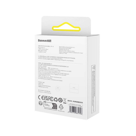 Baseus AirJoy 2in1 4K 60Hz bidirektionaler HDMI-Adapter – Schwarz