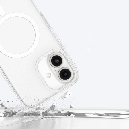 AmazingThing Titan Pro Mag Case mit Magnetring für iPhone 16 - Transparent