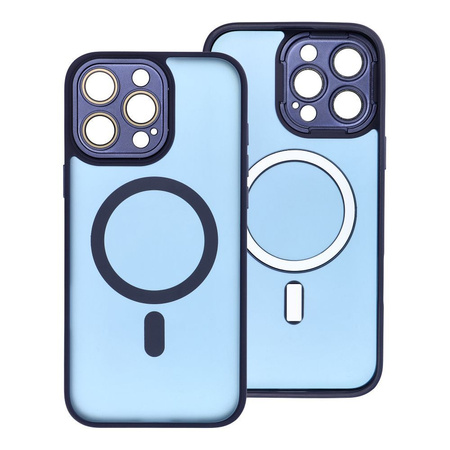 Futerał VARIETE MAG COVER kompatybilny z MagSafe do IPHONE 13 granatowy
