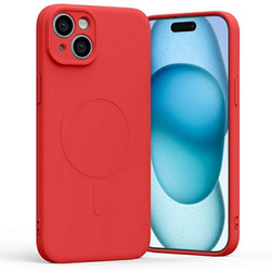 Mercury MagSafe Semi-Silicone iPhone 15Plus 6,7" czerwony /red