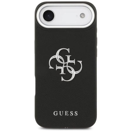Guess Grained Big 4G Classic Logo case for iPhone 17 Air - black