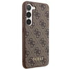 Guess 4G Metal Gold Logo case for Samsung Galaxy S24+ - brown