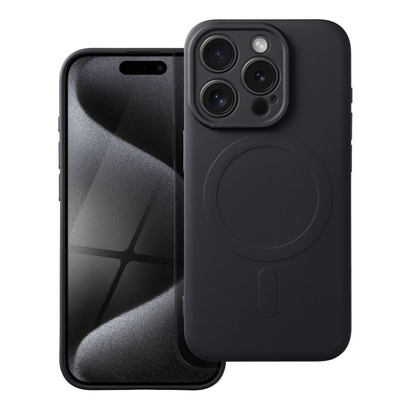 Futerał Silicone Mag Cover kompatybilny z MagSafe do IPHONE 15 PRO czarny