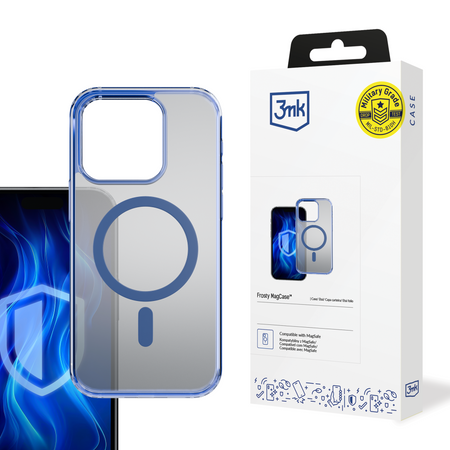 Apple iPhone 14 Pro - 3mk Frosty MagCase Blue