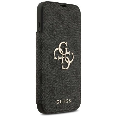 Etui Guess Book 4G Metal Logo na iPhone 17 Pro Max - czarne