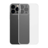 Baseus Frosted Glass Case etui pokrowiec do iPhone 13 Pro Max sztywna obudowa z żelową ramką przezroczysty (ARWS000202)