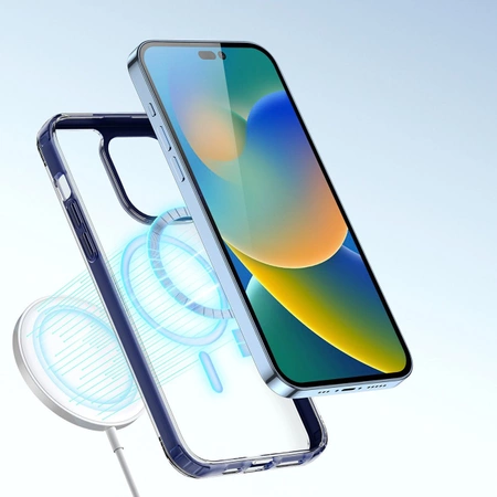 Dux Ducis Clin2 Hülle für iPhone 14 Pro magnetische MagSafe Hülle blau
