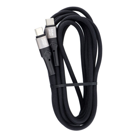Kabel Blue Star z oplotem ze złączem USB C do USB C 3A 60W 2m