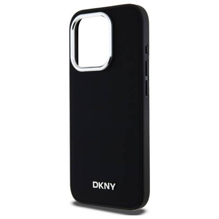 Original Case IPHONE 15 PRO MAX DKNY Hardcase Plain Logo MagSafe (DKHMP15XPSCMCLK) black