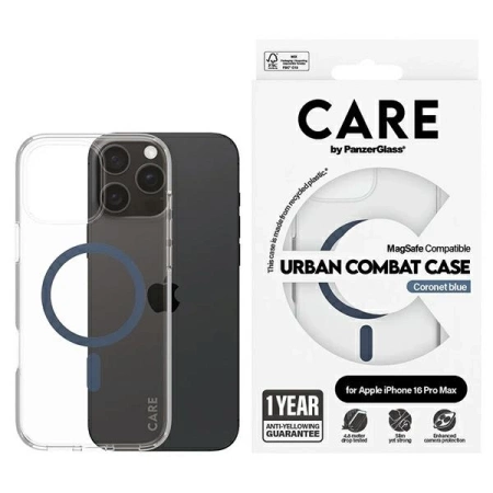 CARE by PanzerGlass Flagship Case iPhone 16 Pro Max 6,9&quot; blau/blau MagSafe 1368