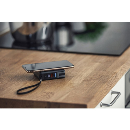 Forcell Wielofunkcyjna Ładowarka 5w1 20W PD z kablem typ C/lightning, power bankiem 10000mAh i ład. bezprzew. 15W