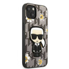 Original Case IPHONE 13 Karl Lagerfeld Flower Ikonik Karl (KLHCP13MPMNFIK1) gray