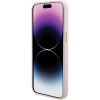 Etui Guess Silicone Logo Strass 4G na iPhone 15 Pro Max - różowe
