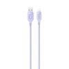 USAMS Kabel lightning Fast Charging 2,4A Lithe Series 1,2m purpurowy/purple SJ565USB03 (US-SJ565)