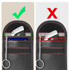 KLATKA FARADAYA TECH-PROTECT KLR100 POUCH KEYLESS RFID SIGNAL BLOCKER CASE BLACK/RED