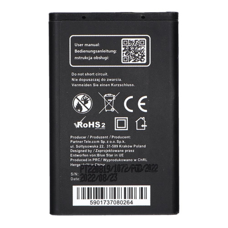Bateria do Nokia 3100/3650/6230/3110 Classic 1200 mAh Li-Ion Blue Star PREMIUM