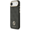 GUESS futerał do IPHONE 17 Air kompatybilny z MagSafe GUHMP17MP4GRMDEK (PU W/ 4G Strass Logo) czarny