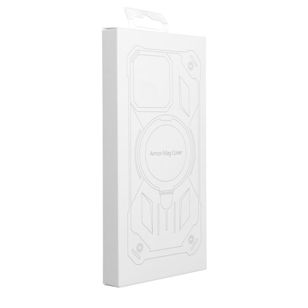 Futerał Armor Mag Cover kompatybilny z MagSafe do IPHONE 15 PRO MAX czerwony