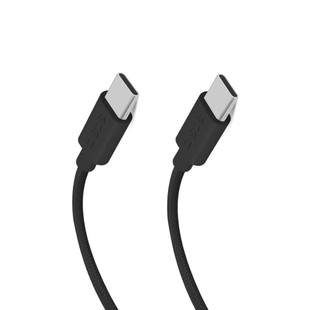 SBS TECABLETISSUETCK USB-C - USB-C 1.5m 60W braided cable - black