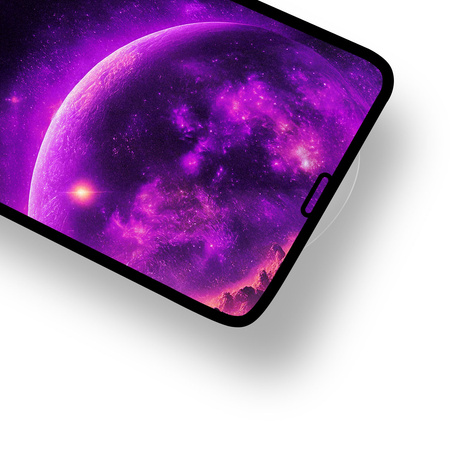 Szkło hartowane 9D do iPhone 15 Pro Max 6,7" czarna ramka 10w1