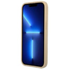 Original Case IPHONE 14 PRO MAX Guess Hardcase Saffianotriangle Logo (GUHCP14XPSATLE) beige