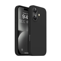 Crong Color Cover - Etui iPhone 16 (czarny)